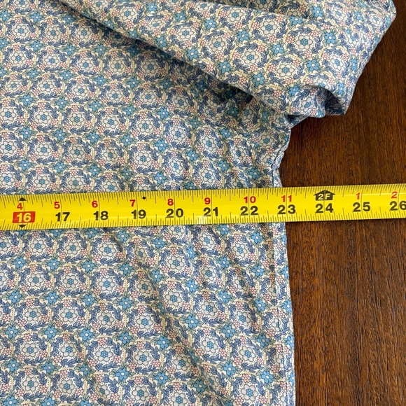 Frank & Eileen ‘Frank’ LS Blue Floral Print Cotton Button Blouse Womens XL - Picture 10 of 12